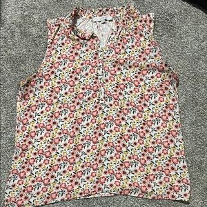 Floral Sleeveless Blouse
